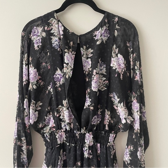 LOVESHACKFANCY Kaia Mini Dress Floral Long Sleeve XS - Picture 9 of 14